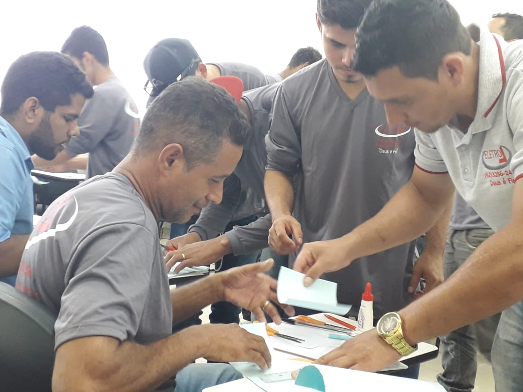 1º Treinamento com Líderes de Obra no SENAC em Aparecida de Goiânia